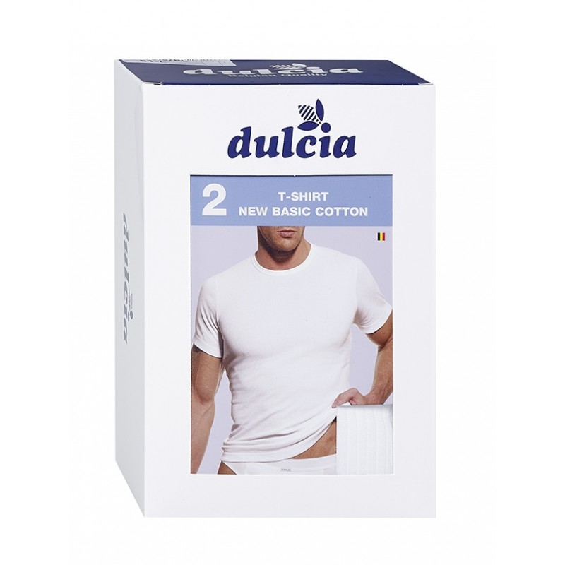 Dulcia heren ondergoed, T Shirt wit en gekleurd aanbieding